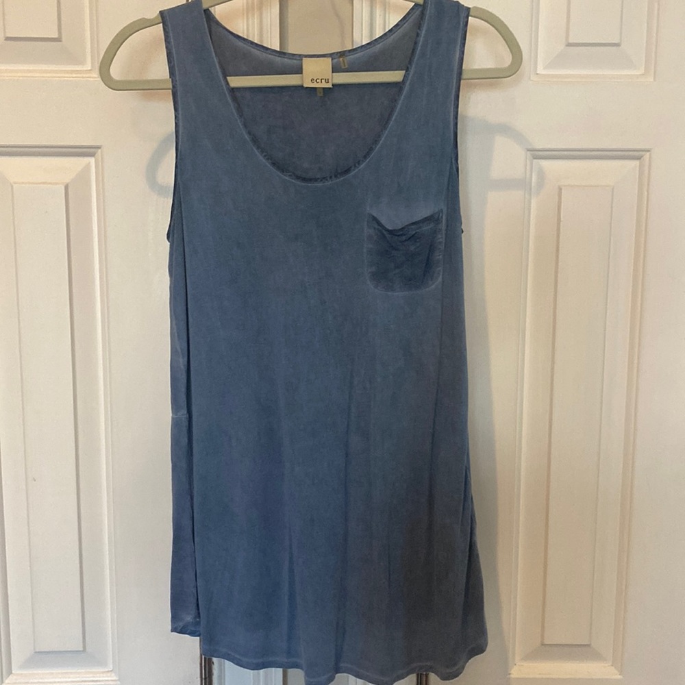 Ecru Rayon Sleeveless Top